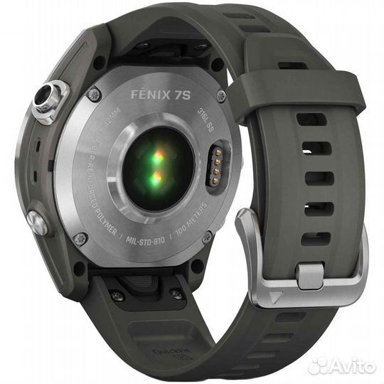 Часы Garmin Fenix 7S Silver Graphite Band