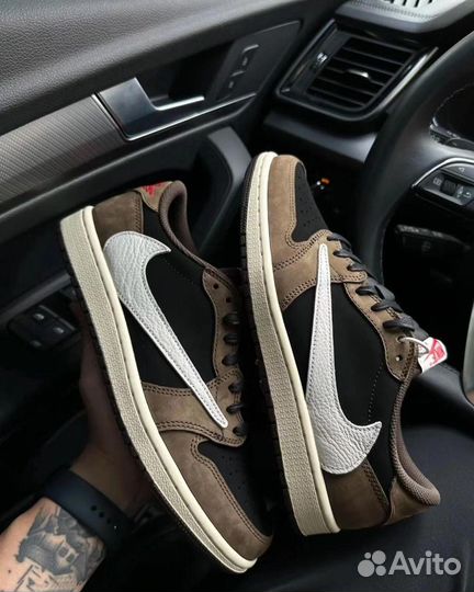 Кроссовки nike air jordan 1 low travis scott