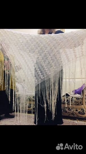 Платок шаль старинный