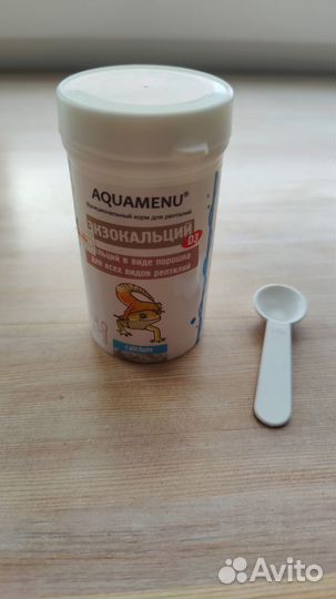 Aquamenu экзокальций d3 для рептилий