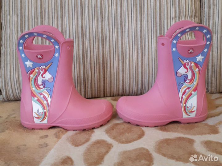 Резиновые сапожки Crocs для девочки