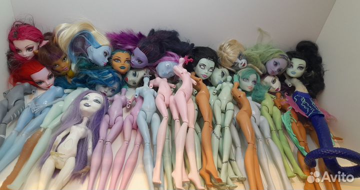 Головы, тела, запчасти монстр хай, Monster high