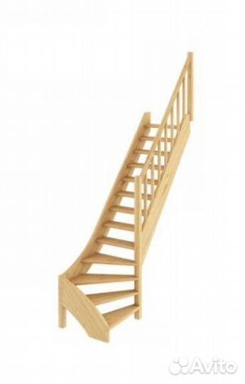 Деревянная лестница лс-07м/1 под покраску