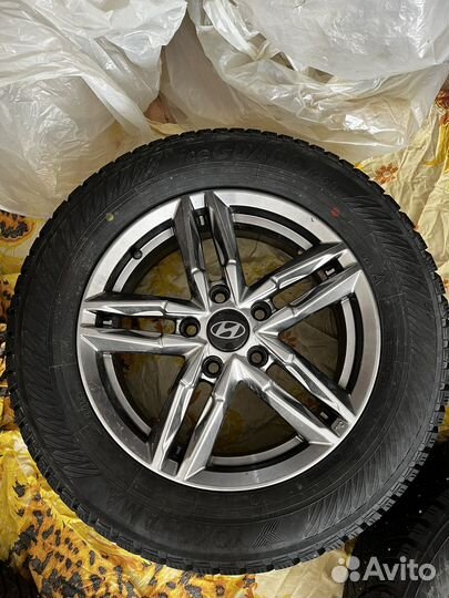 Диски Hyundai 5x114.3 R16 с резиной Yokohama