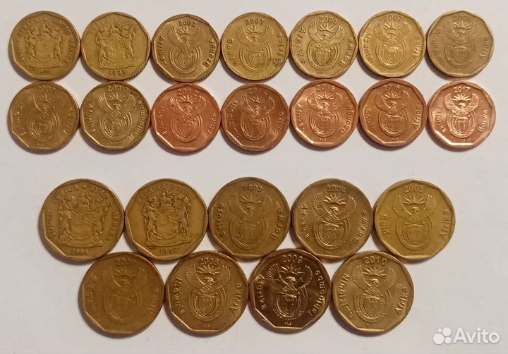Монеты юар (38 шт.)