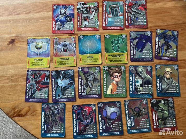 Карточки трансформеры прайм