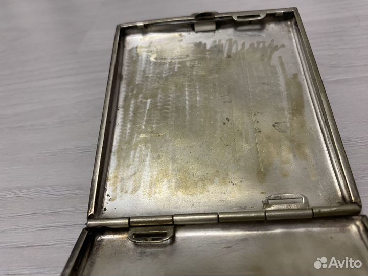 Портсигар alpaca немецкий подписной