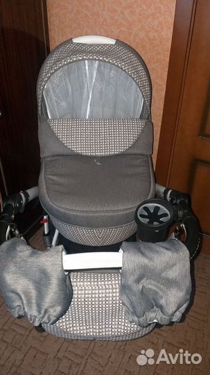 Коляска bebe mobile toscana 3 в 1 лён