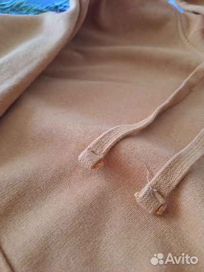 Толстовка женская с начесом hm xs горчичного цвета