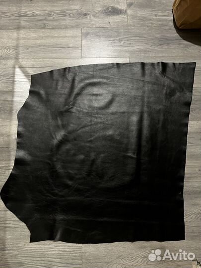 Кожа чёрная крс натуральная