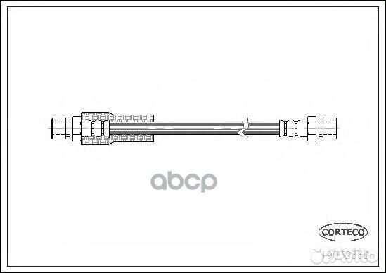 Тормозной шланг передний 460mm mercedes W460