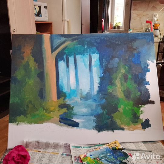 Картина (холст, акрил, 60х80) 