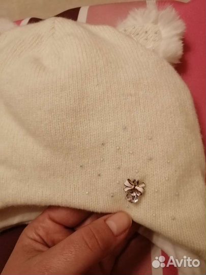 Шапка зимняя для девочки 48 50