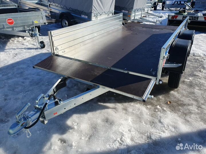 Прицеп оцинк. 2х осный Tavials Премиум 2.5х1.5 тен