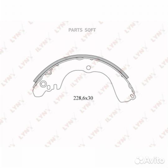 Lynxauto BS-5501 Колодки тормозные задние