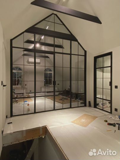 Лофт перегородки стальные