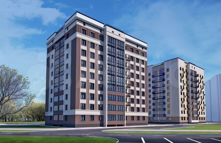 2-к. квартира, 63 м², 9/9 эт.