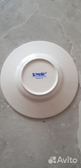 Чайные блюдца новые Zepter Кобальт 2 шт