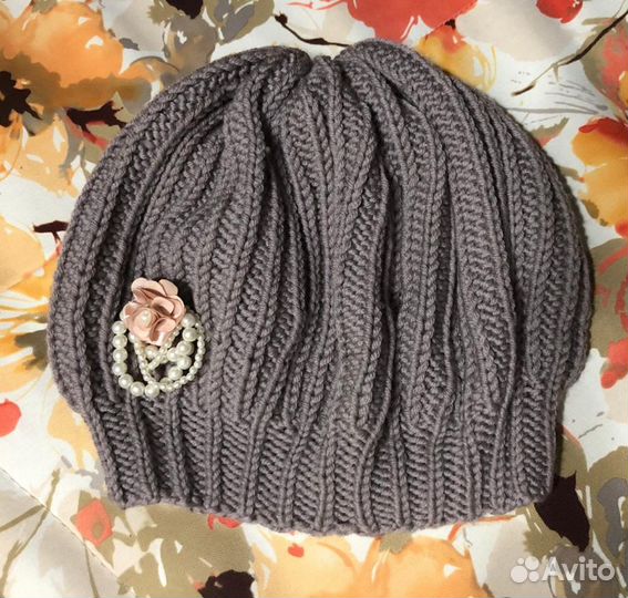 Берет французский вязанный ручной работы