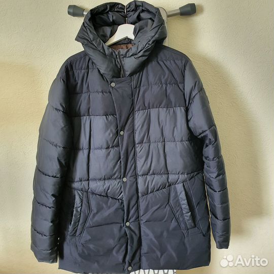 Мужская зимняя куртка с капюшоном 52 размер