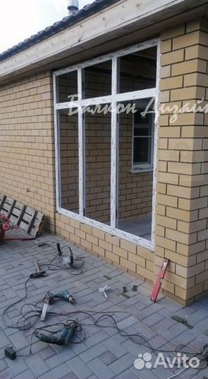 Входная группа алюминия, остекление терассы