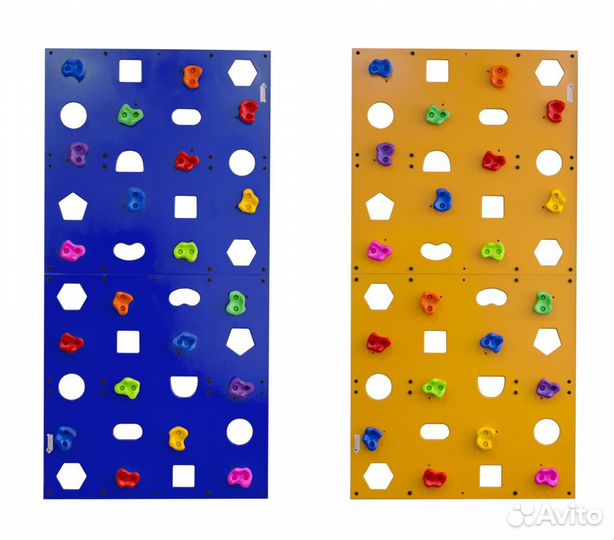 Детские скалодромы настенные 2000х1000 мм