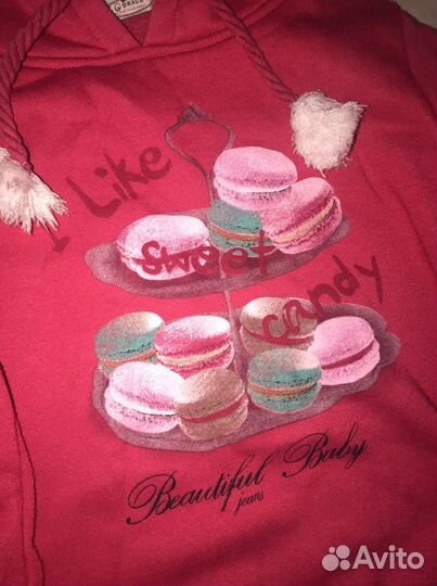 Худи теплое р 154,на девочку 12-13 лет/длинное