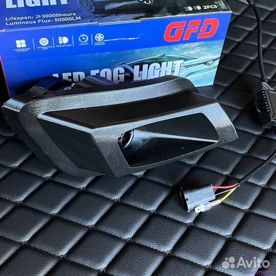 Лазерные туманки kia ceed 1 ED птф bi LED