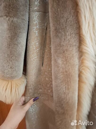 Дубленка натуральная кожа 46-48