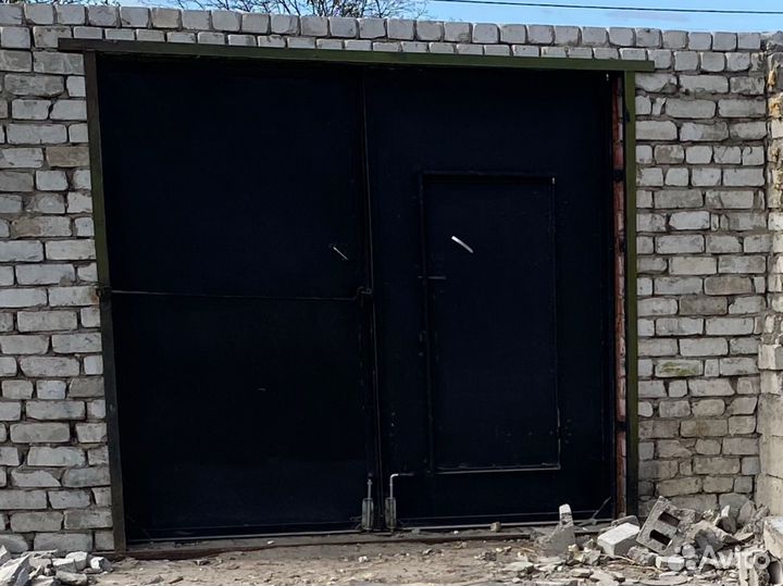 Ворота гаражные железные бу