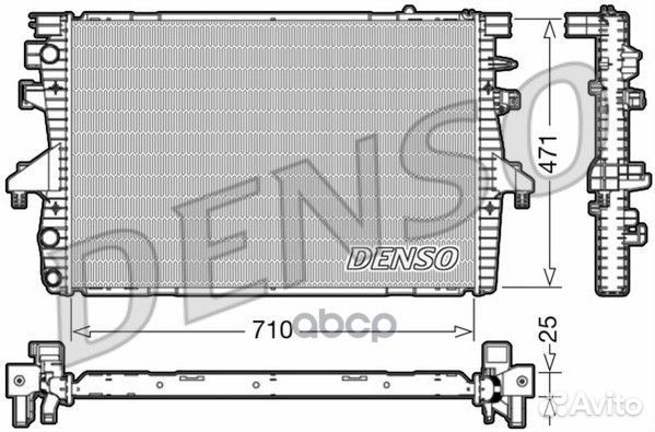 Радиатор 710x471 DRM32039 Denso