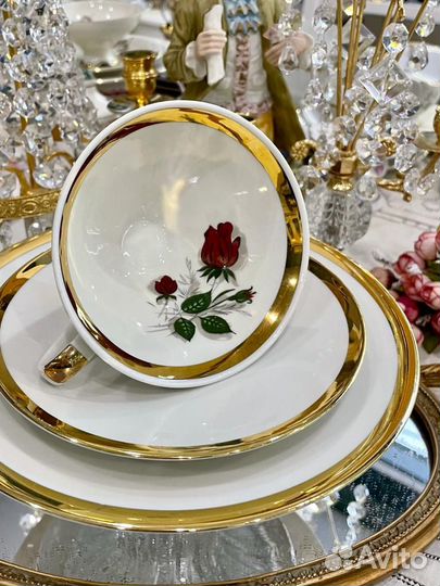 Винтажная чайная тройка. Mitterteich