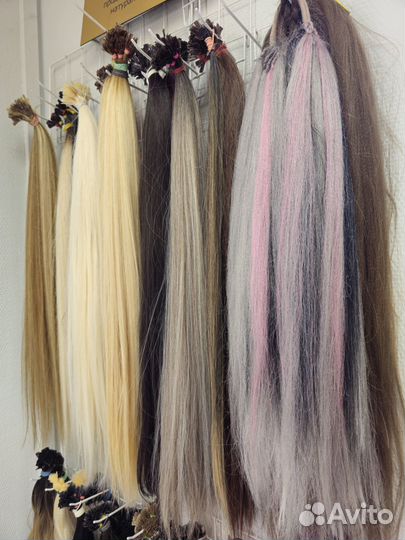 Наращивание волос биопротеиновых и натуральных