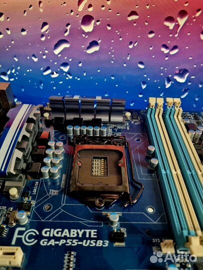 Материнская плата Gigabyte p55 сокет 1156