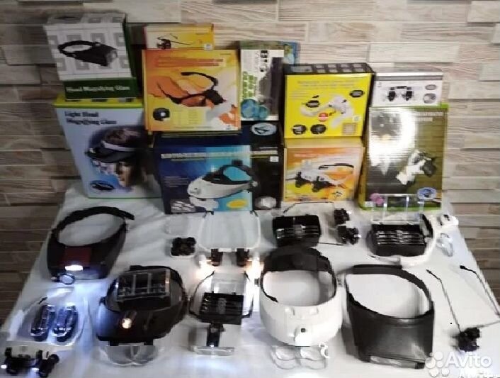 Очки бинокулярные маска лупа налобная сверхмощная