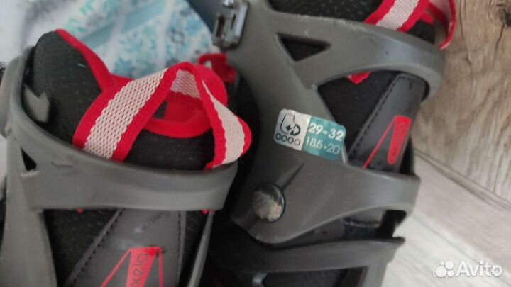 Роликовые коньки детские с защитой и шлемом 29-32