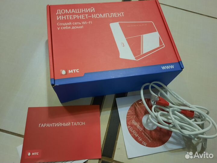 МТС wi-fi роутер DIR- 615