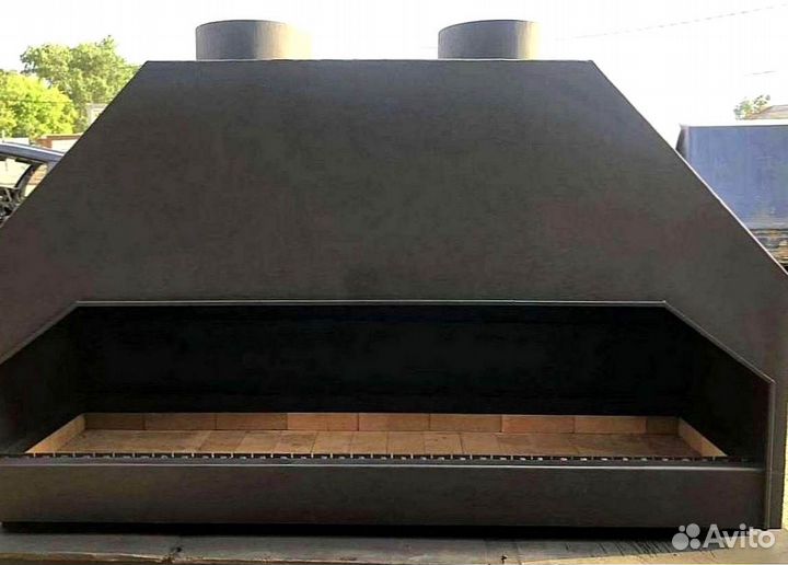 Мангал для кафе кирпичный с куполом