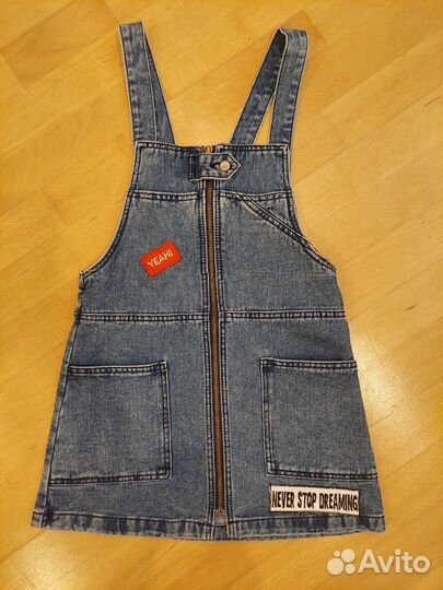 Джинсовый сарафан zara