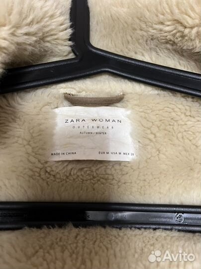Дубленка женская zara 44 р-р