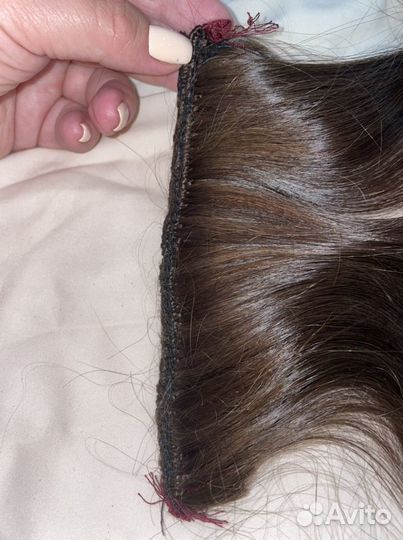 Волосы на заколках