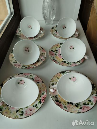 Чайная пара фарфор Чехия Богемия