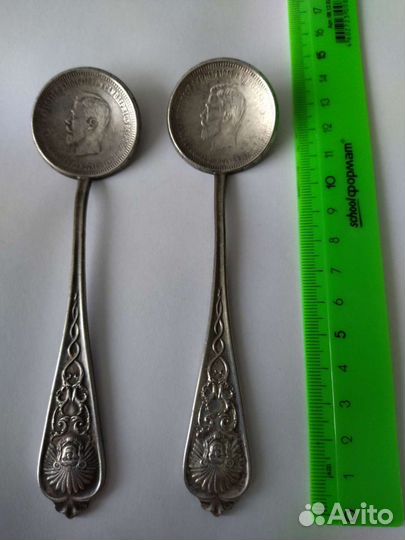 Ложка сувенирная реплика ценных монет
