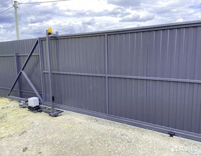 Откатные ворота со склада