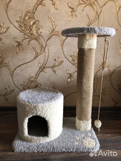 Домик для кошки с когтеточкой новый