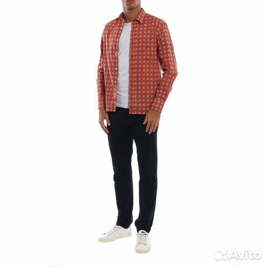 Рубашка Burberry Strental Tiled Red Shirt