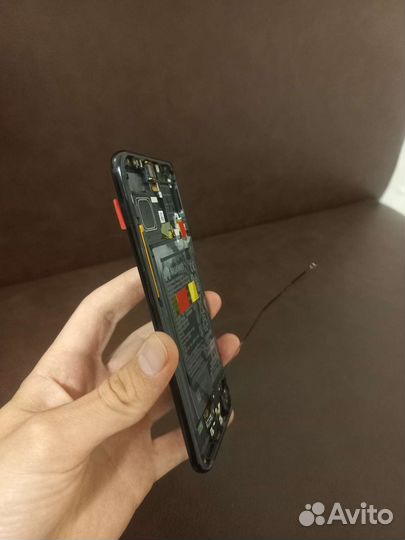 Сервисный экран honor 10 рамка+акб(черный)