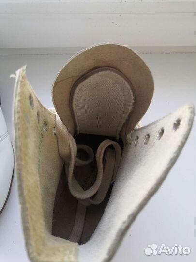 Коньки детские натуральная кожа 22 размер