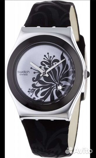 Наручные часы Swatch Irony Black Flower и YGS761