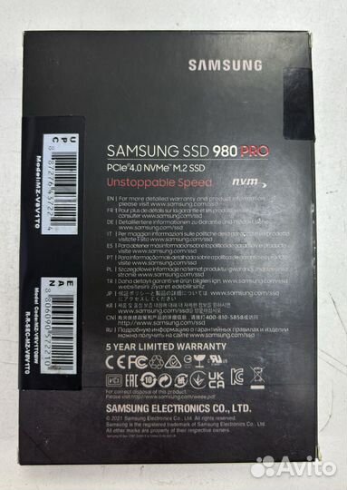 Копия SSD Samsung 980 pro 1TB